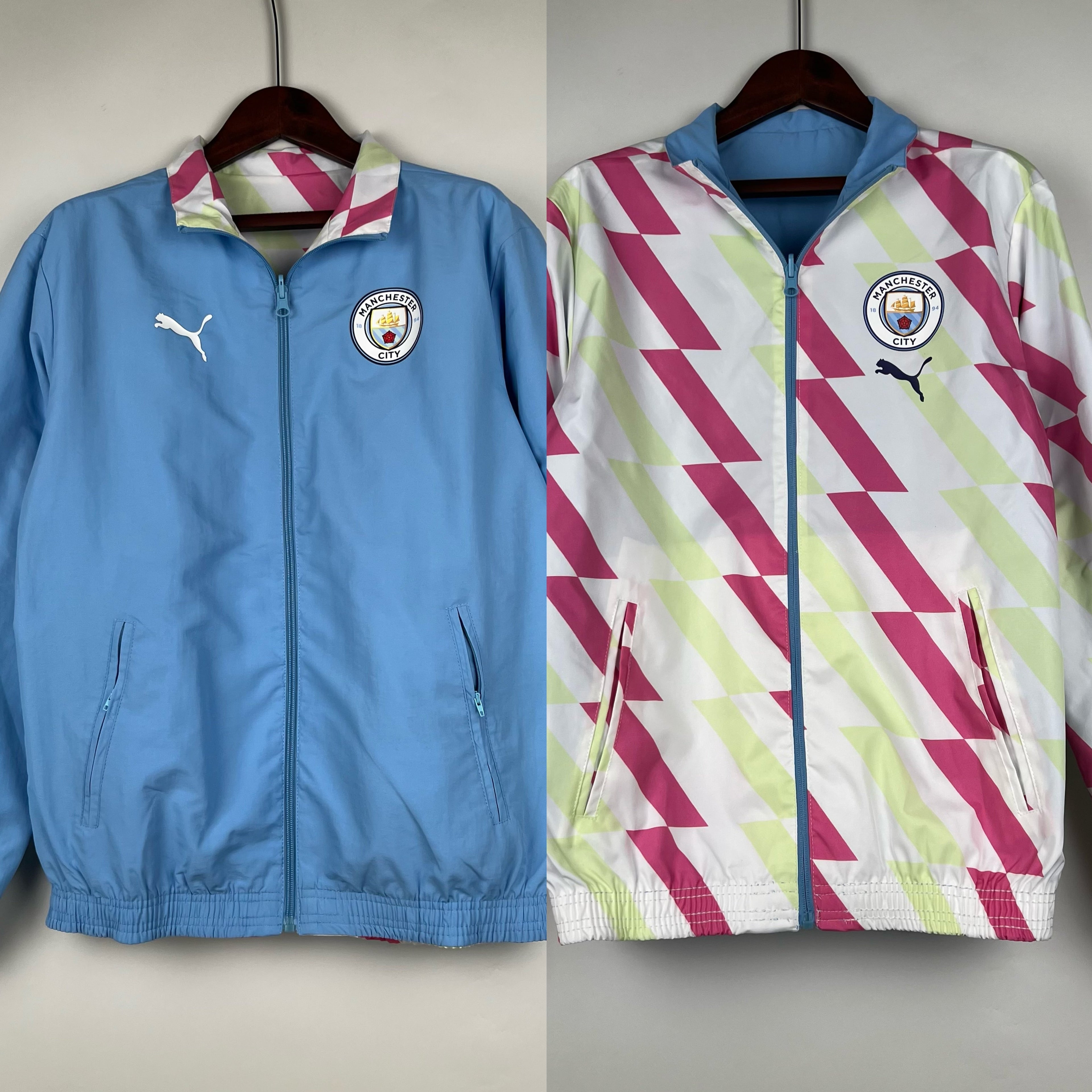23/24 Manchester City Trench Coat Reversible