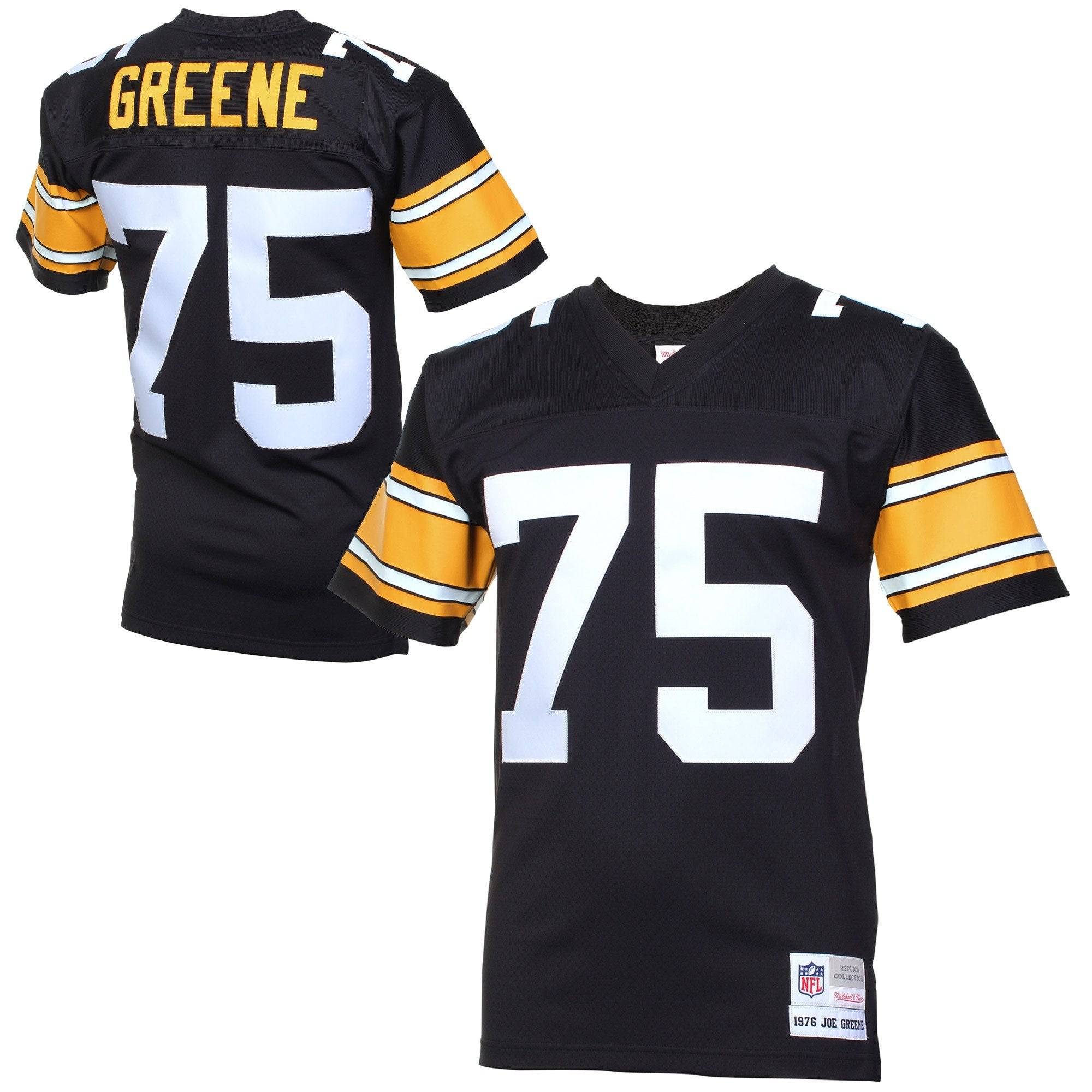 Mens Pittsburgh Steelers Joe Greene Mitchell & Ness Black Retired Legacy Jersey
