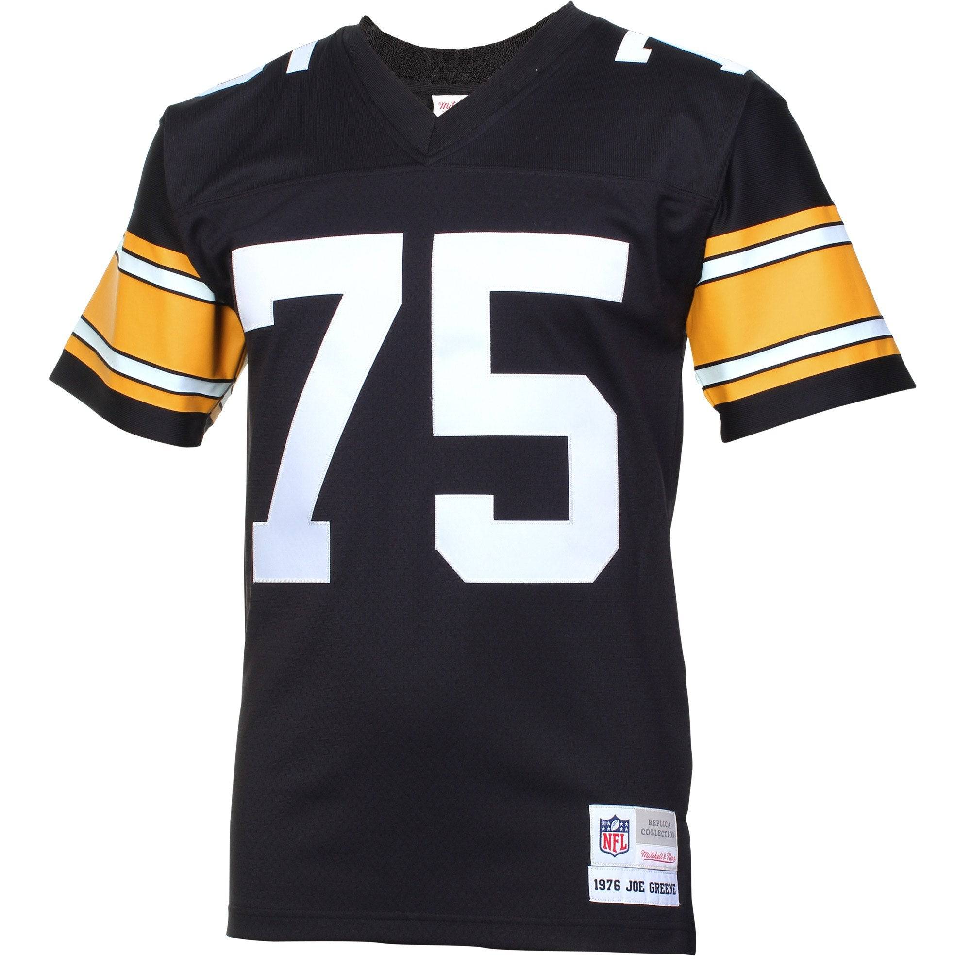 Mens Pittsburgh Steelers Joe Greene Mitchell & Ness Black Retired Legacy Jersey