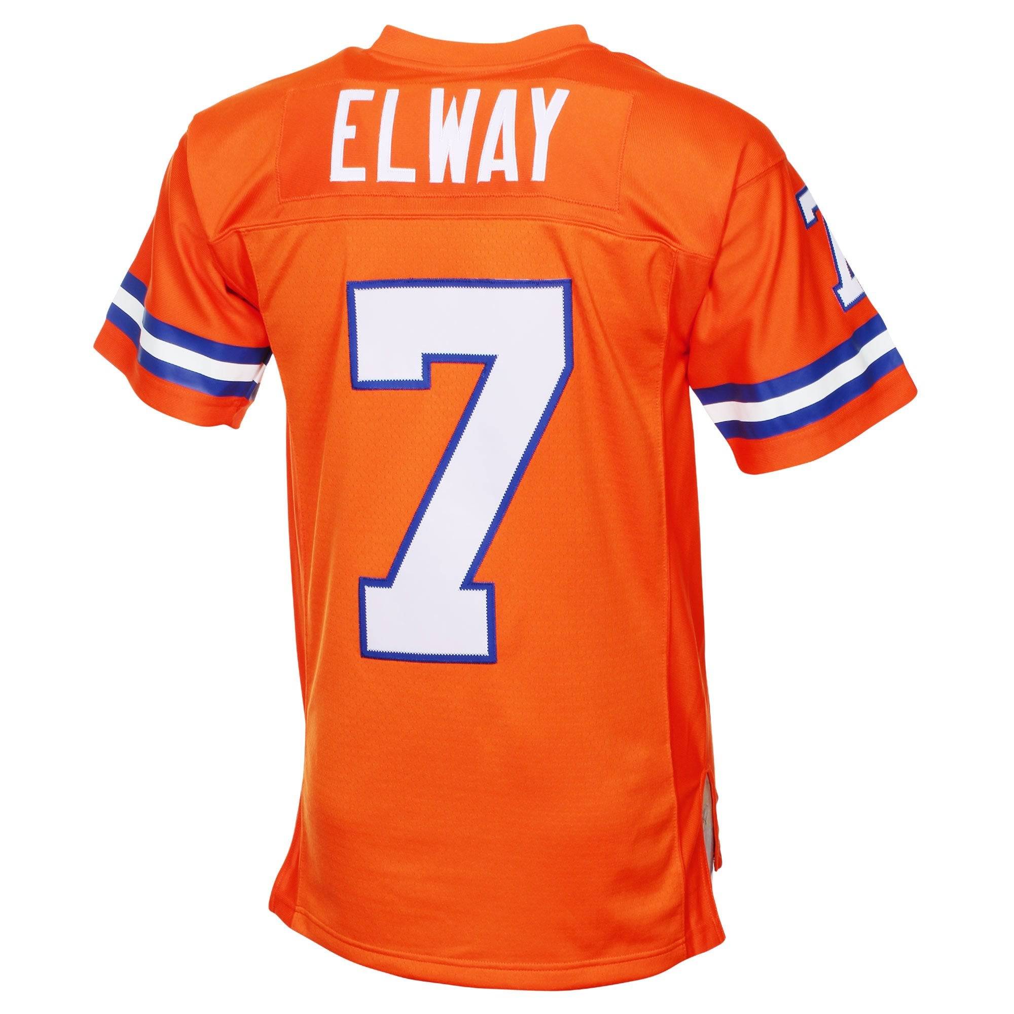 Mens Denver Broncos John Elway Mitchell & Ness Orange 1990 Legacy Jersey