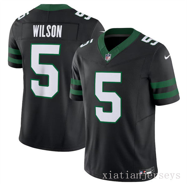 New York Jets 5 Black 3rd Generation Jersey NFL