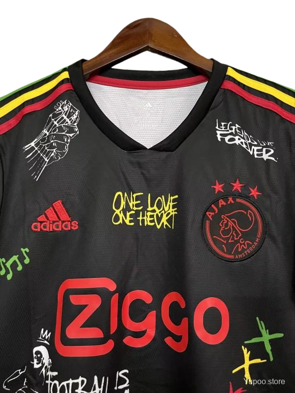 Retro 21/22 Ajax Third Black One Love Special Edition kit - Fan version