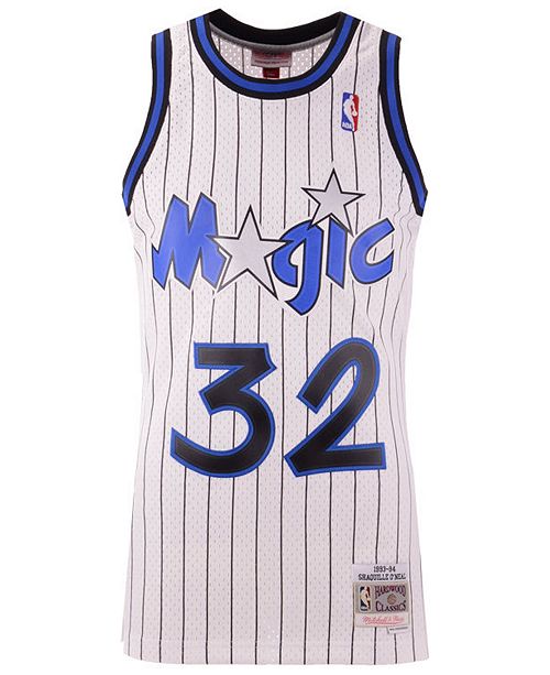 Men’s Shaquille O’Neal Orlando Magic 1993-94 White Swingman Jersey By Mitchell &amp; Ness