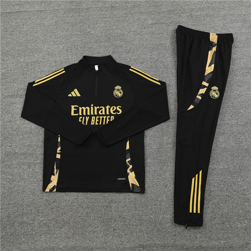 Real Madrid Tracksuit - Black (Kids)