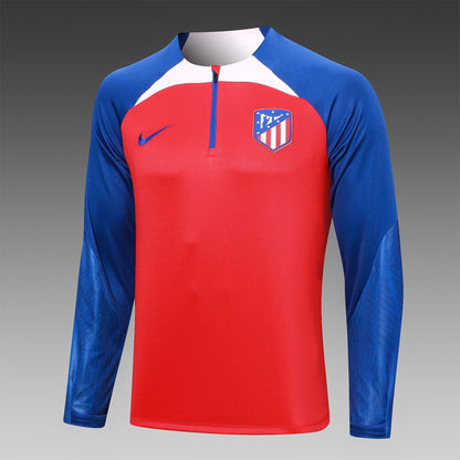 Atletico Madrid 23-24 Red Tracksuit (Half-zip)