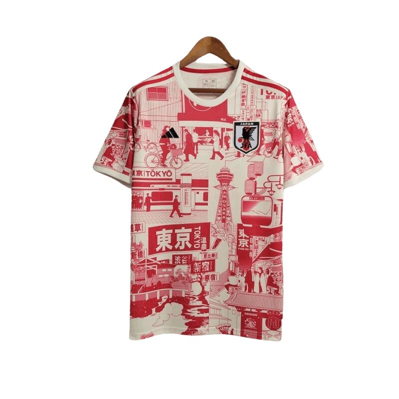 2023 Japan Weiß Rot Tokyo Special Edition Trikot - Fanversion