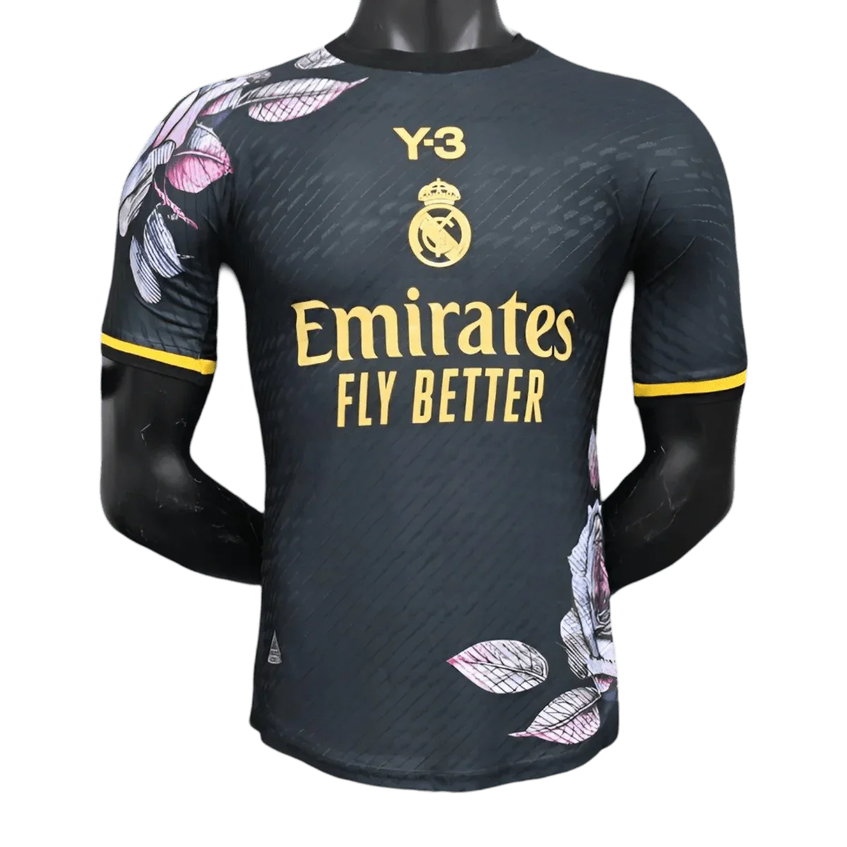 2024 Los Blancos x Y3 Schwarzes Spezialtrikot - Spielerversion 