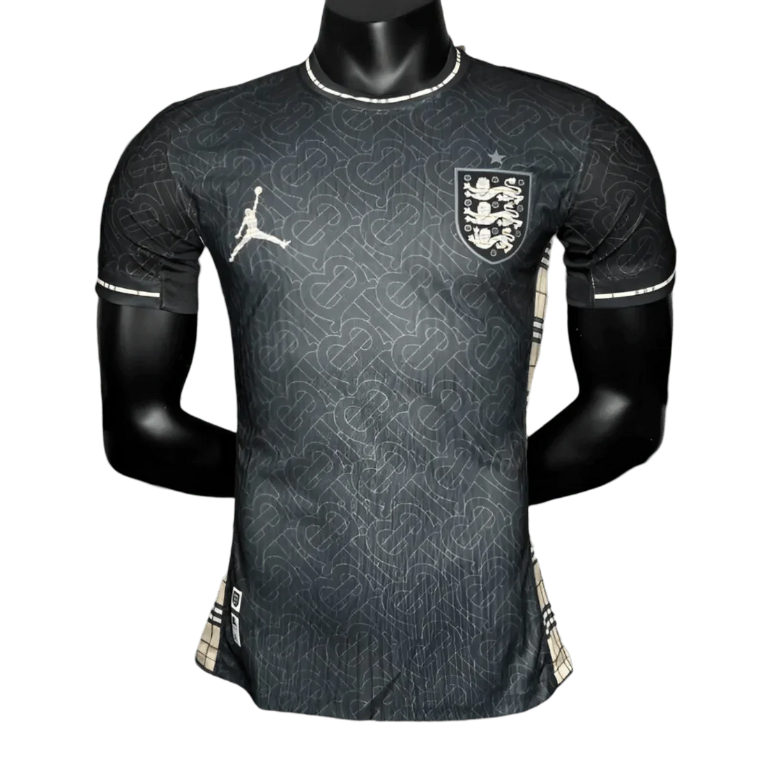 2024/2025 ENGLAND Euro Jordan x Burberry Black Special Edition kit – PLAYER VERSION