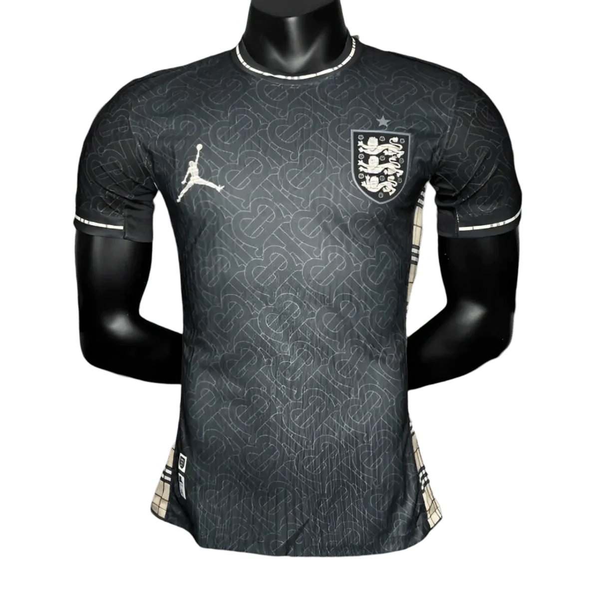 2024/2025 ENGLAND Euro Jordan x Burberry Black Special Edition kit – PLAYER VERSION