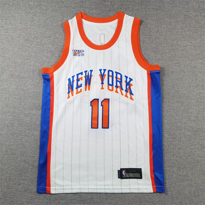 New York Knicks 11 White City Jersey NBA