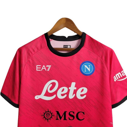 23-24 Napoli Face Game Lozano Red Kit - Fan version