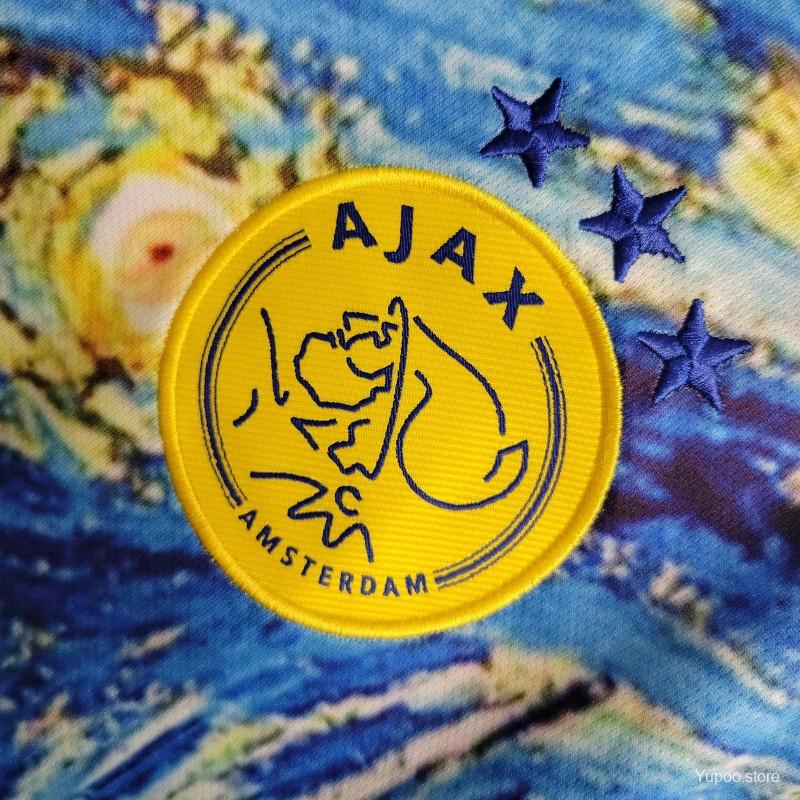 23/24 AJAX x Vincent Van Gogh Oil Painting Starry Night Special Edition kit- Fan version