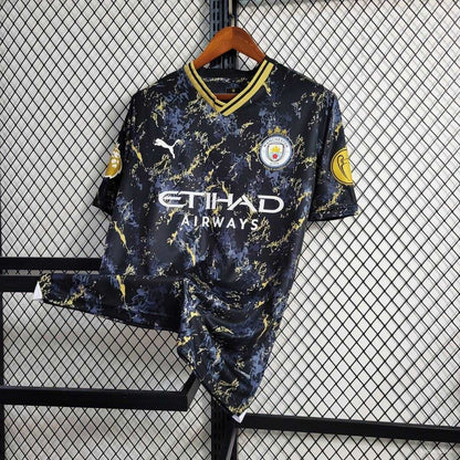 23/24 Manchester City Black Gold Special Edition kit - Fan version