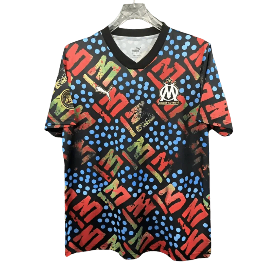 24/25 Olympique Marseille Africa Black Special Pre-Match Kit - Fan Version | 365djerseys Store