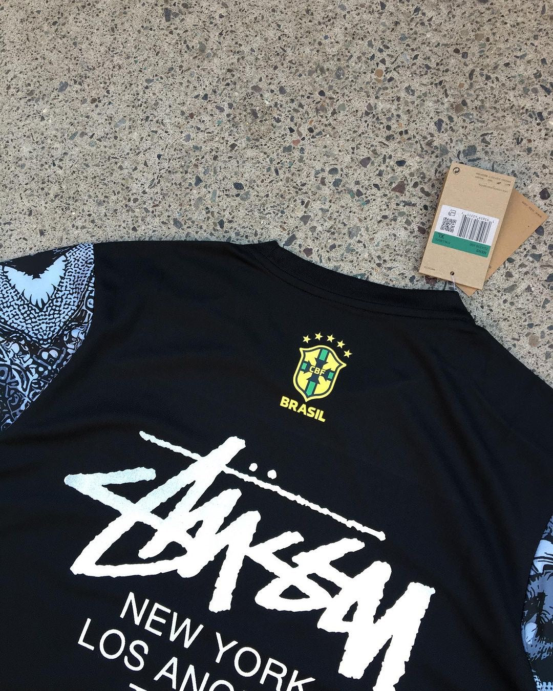 Black brazil stussy jersey