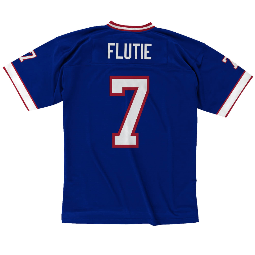 Mens Buffalo Bills Doug Flutie Mitchell &amp; Ness Royal Blue Retired Player Vintage Jersey