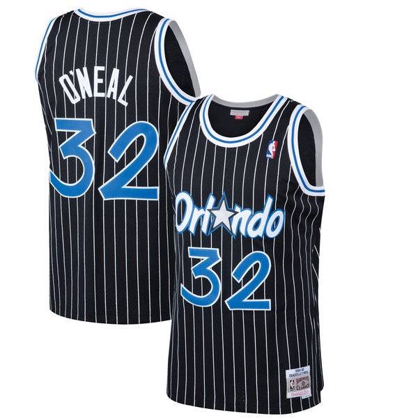 Men’s Shaquille O’Neal Orlando Magic 1994-95 Black Swingman Jersey By Mitchell &amp; Ness