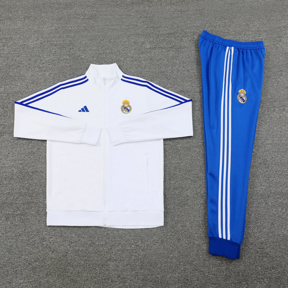 Real Madrid  White  Blue Full Zip