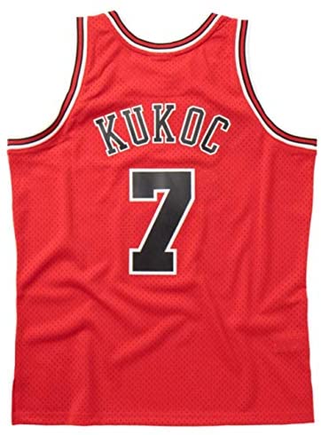 Mens Chicago Bulls Toni Kukoc Mitchell &amp; Ness Red 1997-98 Hardwood Classics Swingman Jersey