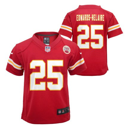 Youth Kansas City Chiefs Clyde Edwards-Helaire Nike Red Game Jersey