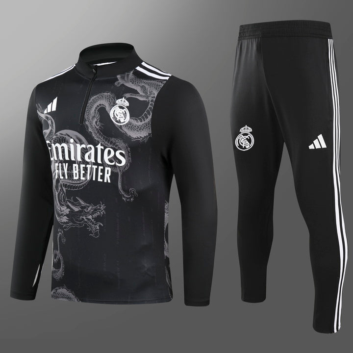 Real Madrid Tracksuit  Black Dragon 2024 / 2025