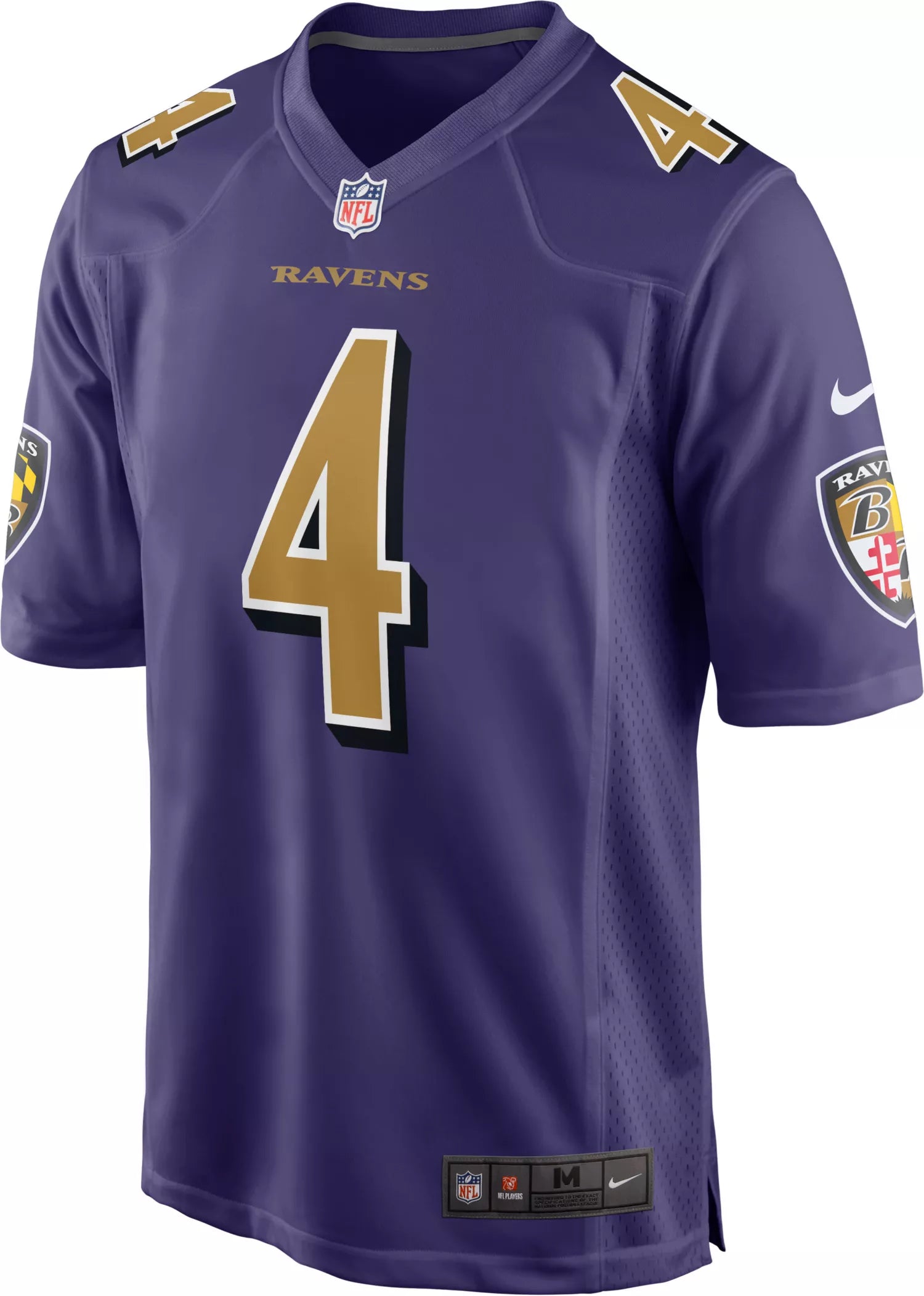 Youth Zay Flowers Baltimore Ravens Nike Alternate Purple Game Jersey