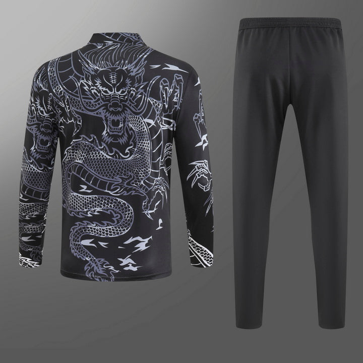 Real Madrid black Tracksuit Dragon Special edition