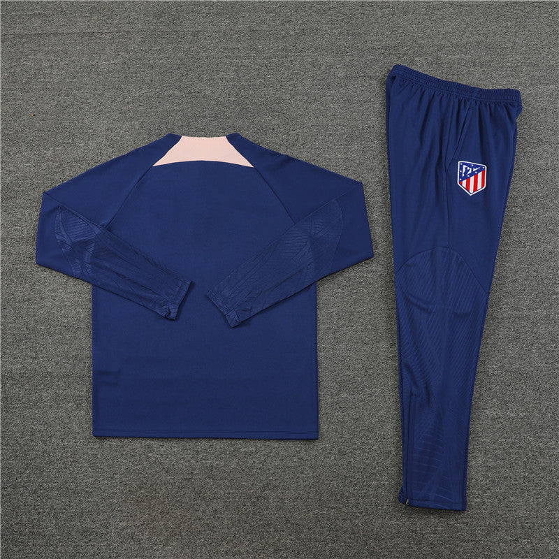 Atletico Madrid 23-24 Royal Blue Tracksuit (half-zip)