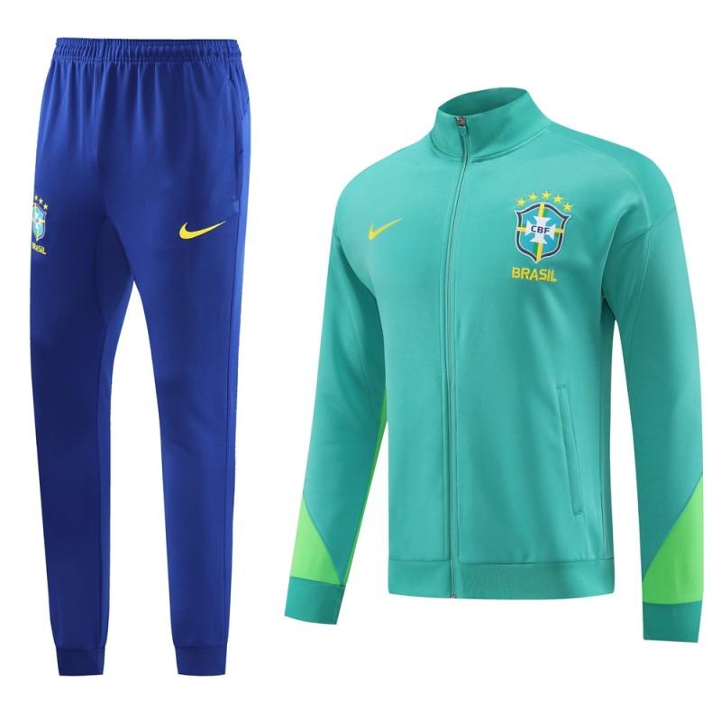 Brazil 23-24 Green Tracksuit (full-zip)