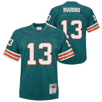 Youth Miami Dolphins Dan Marino Mitchell &amp; Ness Aqua Retired Player Vintage Jersey