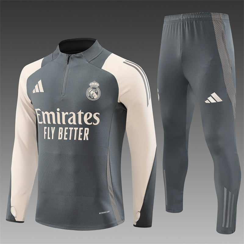 Real Madrid Tracksuit  Grey 2025