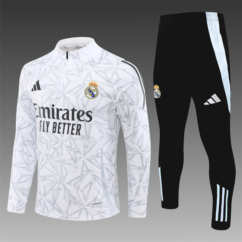 Real Madrid Tracksuit  White