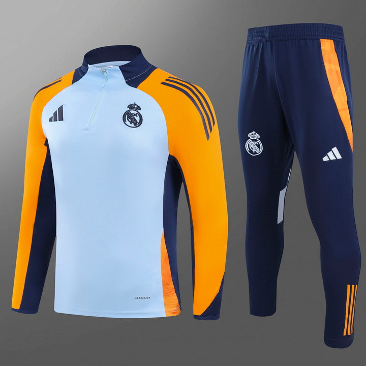 Real Madrid Tracksuit - Grey/Orange