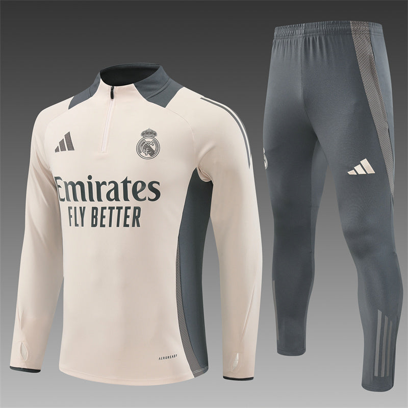 Real Madrid Tracksuit - Cream