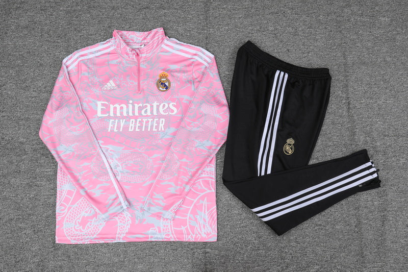 Real Madrid Tracksuit - Pink Dragon