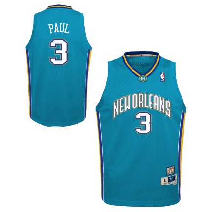 Youth Chris Paul New Orleans Hornets Mitchell &amp; Ness Teal 2005-06 Hardwood Classics Swingman Jersey