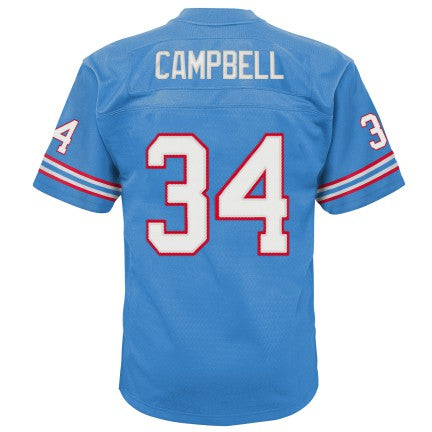 Youth Earl Campbell Houston Oilers 1980 Mitchell &amp; Ness Powder Blue Retired Player Vintage Jersey