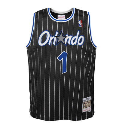 Youth Orlando Magic Anfernee  Penny Hardaway Mitchell &amp; Ness NBA Black Hardwood Classic Swingman Jersey