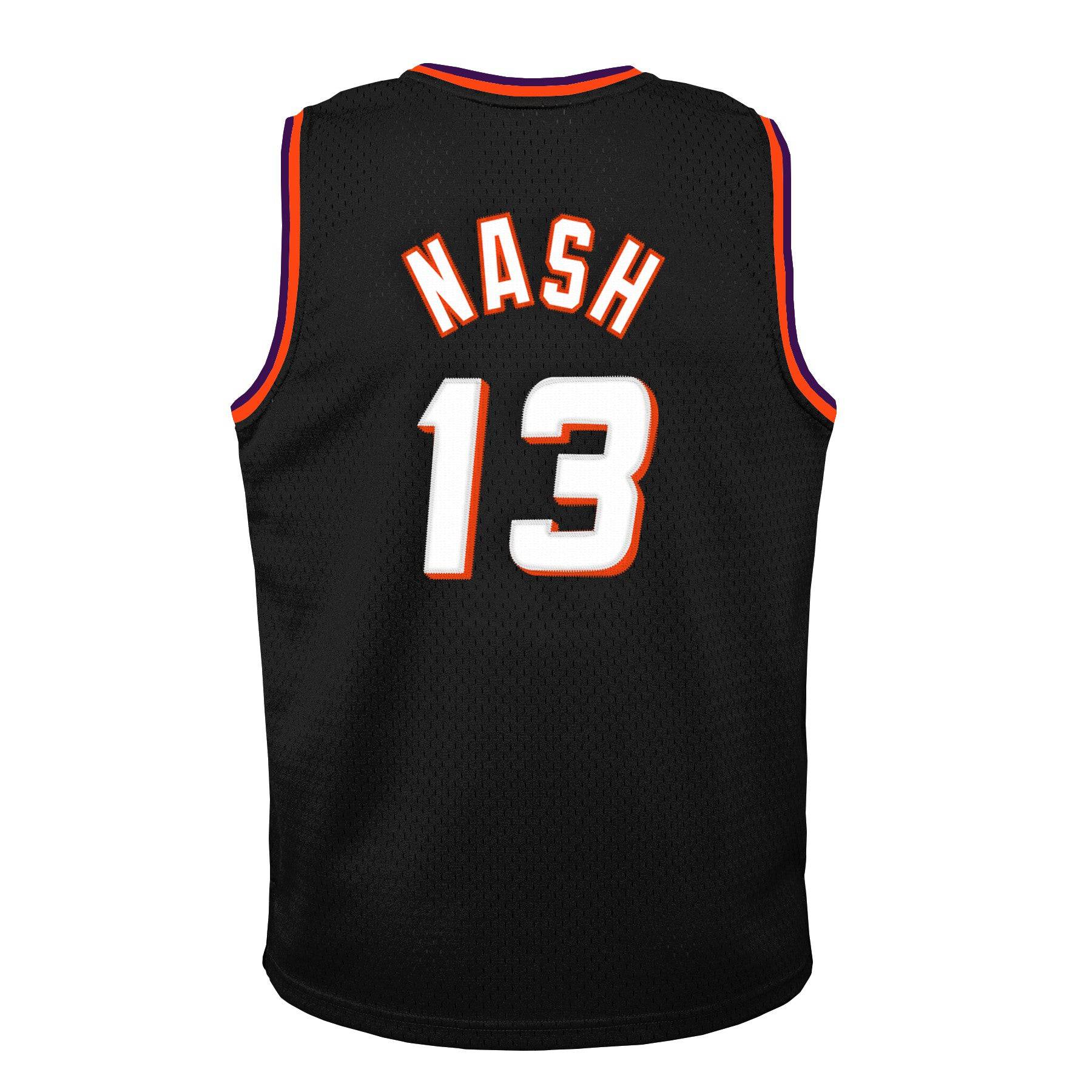 Youth Phoenix Suns Steve Nash Mitchell &amp; Ness Black 1996-97 Hardwood Classics Swingman Jersey