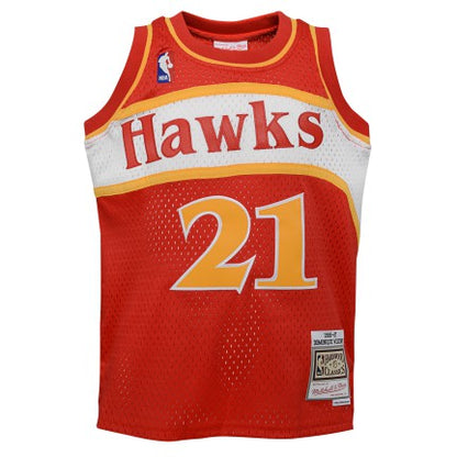 Youth Dominique Wilkins Atlanta Hawks Mitchell &amp; Ness Red 1986-87 Hardwood Classics Swingman Jersey