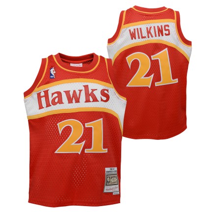 Youth Dominique Wilkins Atlanta Hawks Mitchell &amp; Ness Red 1986-87 Hardwood Classics Swingman Jersey