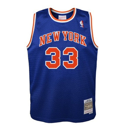 Youth New York Knicks Patrick Ewing Mitchell &amp; Ness Blue 1991-92 Hardwood Classics Swingman Jersey