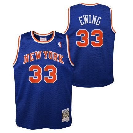 Youth New York Knicks Patrick Ewing Mitchell &amp; Ness Blue 1991-92 Hardwood Classics Swingman Jersey