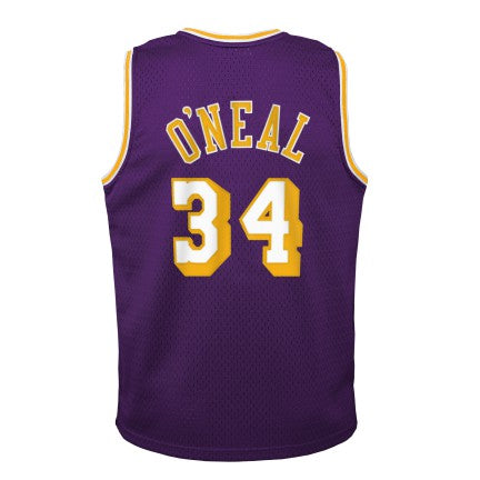 Youth Los Angeles Lakers Shaquille O`Neal Mitchell &amp; Ness Purple 1996-97 Hardwood Classics Swingman Jersey