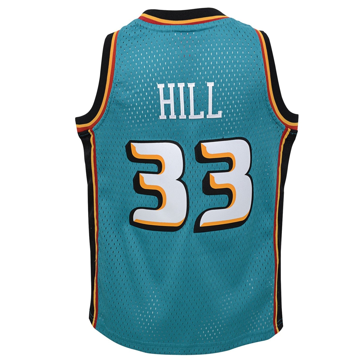 Youth Detroit Pistons Grant Hill Mitchell &amp; Ness Teal 1998-99 Hardwood Classics Swingman Jersey