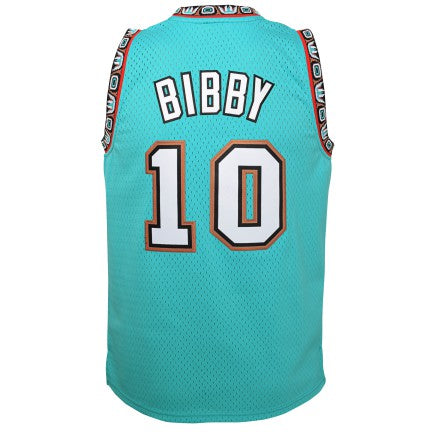 Youth Vancouver Grizzlies Mike Bibby Mitchell &amp; Ness Teal 1998-99 Hardwood Classics Swingman Jersey