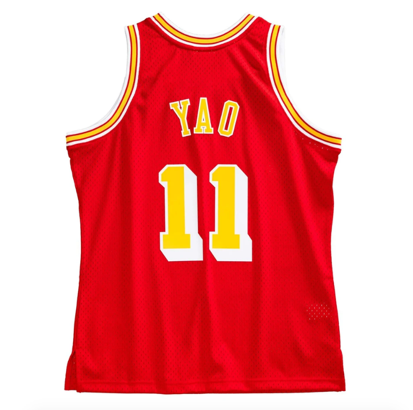 Men’s Yao Ming Houston Rockets 2004-05 Red Swingman Jersey By Mitchell &amp; Ness