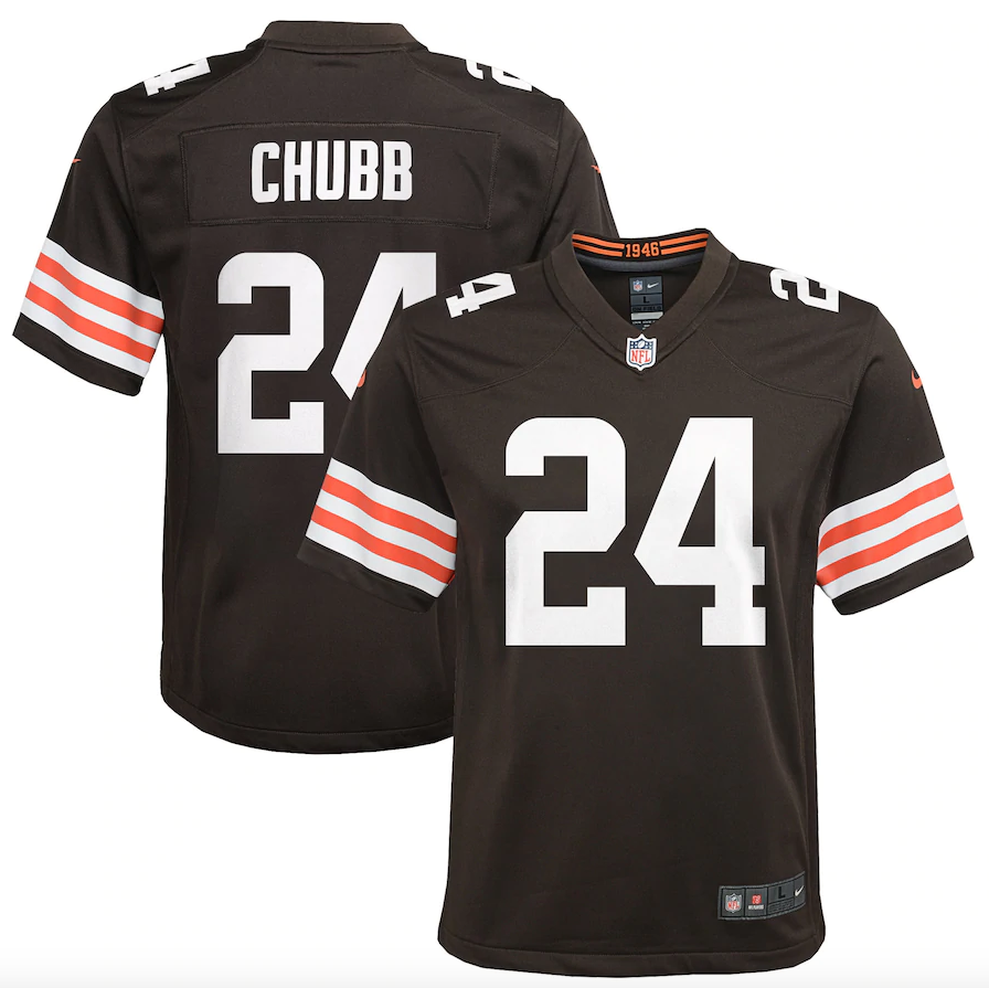 Youth Nike Nick Chubb Brown Cleveland Browns Game Jersey