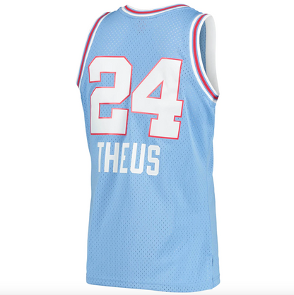 Men’s Reggie Theus Sacramento Kings 1985-86 Powder Blue Swingman Jersey By Mitchell &amp; Ness