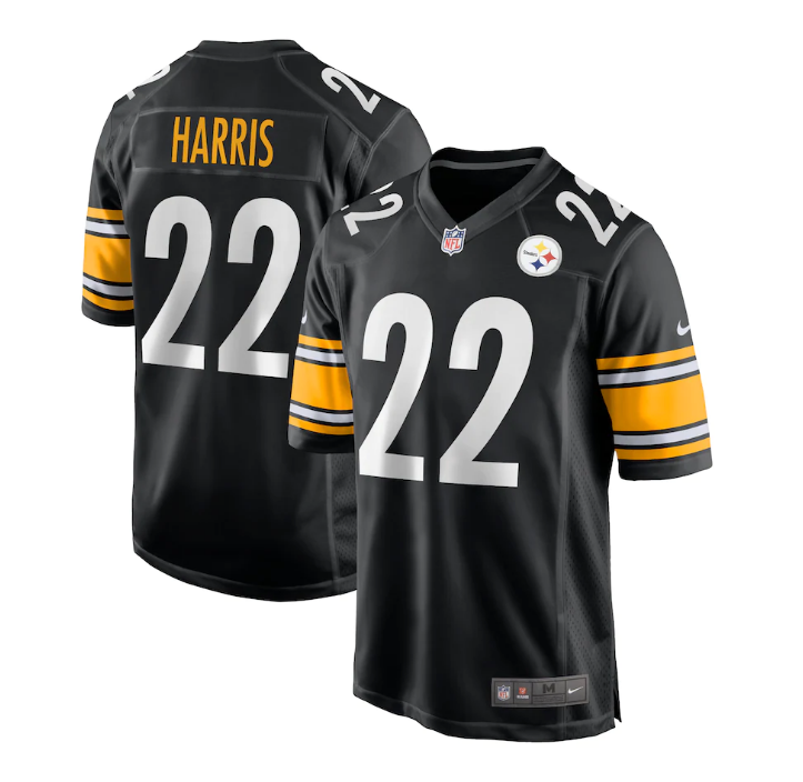 Youth Pittsburgh Steelers Najee Harris Nike Black Game Jersey